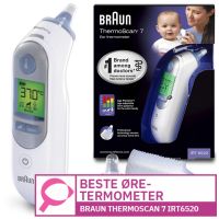 
							
								Braun ThermoScan 7 IRT6520
								
									- Beste øretermometer
								
							
						