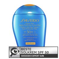 
							
								Shiseido Expert Sun Aging Protection Lotion
								
									- Beste solkrem med SPF 50
								
							
						